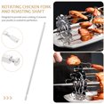 thumbnail image 3 of Shisuyan Arbre de Gril en Acier Inoxydable, Tige de Fourche pour Friteuse à Air Chaud, Pièces de Rechange pour Arbre de Fourche pour Poulet Rôti, pour Accessoires de Friteuse à Air de Gril Bbq, 3 of 8