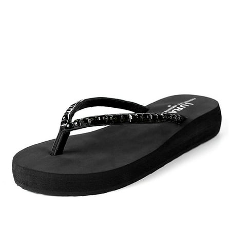 

Vintage Flip Flops for Women Non-slip Platform Trendy Thong Sandals Summer Outdoor Beach Slippers for Walking Resort