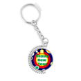 thumbnail image 1 of Feliz año nuevo día deseos Giratorio, llavero anillo llavero, 1 of 3