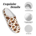 thumbnail image 5 of Kdxio Turkey And Thanksgiving3 Women's Men's Slippers Plush Slip-On House Slipper for Winter Indoor Soft Cushion Non-slip Fluffy Slides Slippers-11, 5 of 7