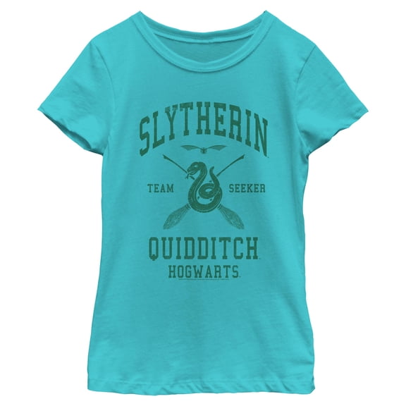 Girls Harry Potter Slytherin Quidditch Team Seeker T Shirt