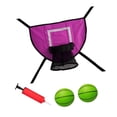 thumbnail image 3 of Aro de baloncesto para trampolín, resistente para clavar, resistente al agua. rosa, 3 of 8