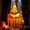 Orange, variant on Hanging Witch Hats with Lights, Halloween Decorations Outdoor Indoor, LED Light Up Jagged Witch Hat, Floating Witch Hat Waterproof, for Porch Yard Patio Garden Tree Home Party Supplies