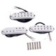 thumbnail image 4 of GOOHOCHY 3 pastillas humbucker mini Alnico V de bobina simple SSS para guitarra, bajo, instrumento musical GMN45 (blanco), 4 of 8