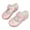 Pink, variant on Toddler Little Girls Dress Shoes Bowknot Flower Mary Jane Flats Wedding Party Kids Princess Loafers with Hook and Loop Gold 8