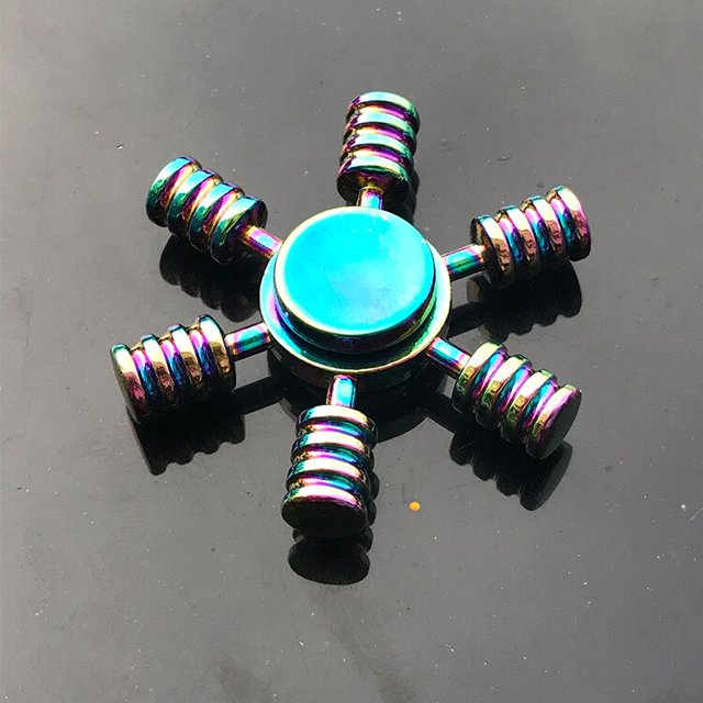 Spinner de mano redondo para hombre, giroscopio de oficina, alivio de la ansiedad, estrés, EDC, Focus, juguetes de dedo para niños Fivean unisex
