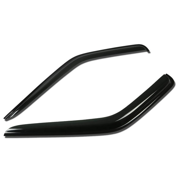 DNA Motoring WVS-078 For 1998 to 2004 Nissan Frontier D22 2pcs Window Vent Visor Deflector Rain Guard (Dark Smoke) 99 00 01 02 03