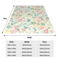thumbnail image 3 of Salouo Watercolor Wildflowers Print Bed Blankets,Flannel Blanket Comfortable Air Conditioning Blanket Lightweight Blanket for Sofa Bed Travel & Couch -80"x60", 3 of 8