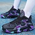 thumbnail image 3 of Minnieouse Zapatillas de baloncesto para hombre, zapatillas transpirables acolchadas, zapatillas deportivas antideslizantes de alta para parejas, Type6 NO6, 3 of 6