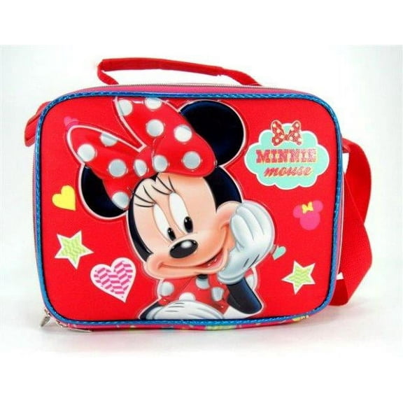 Lunch Bag - Disney - Minnie Mouse Red Hearts New Girls Bag 621322