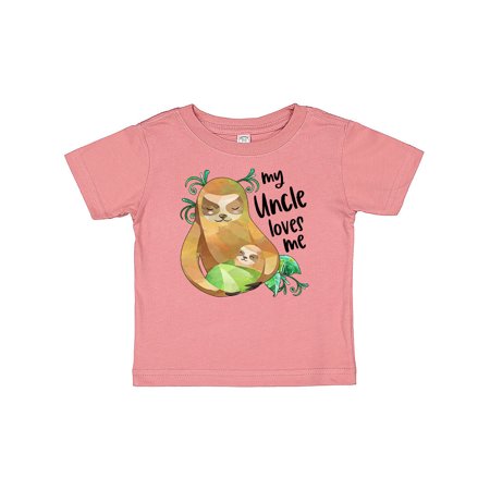 

Inktastic My Uncle Loves Me- Cute Sloth and Baby Gift Baby Boy or Baby Girl T-Shirt
