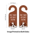 thumbnail image 3 of WIRESTER Plastic Sign Door Knob Hanger Sign Tag Room Decoration for Home, Office - Lazy Spaniels Dog Sleeping, 3 of 5