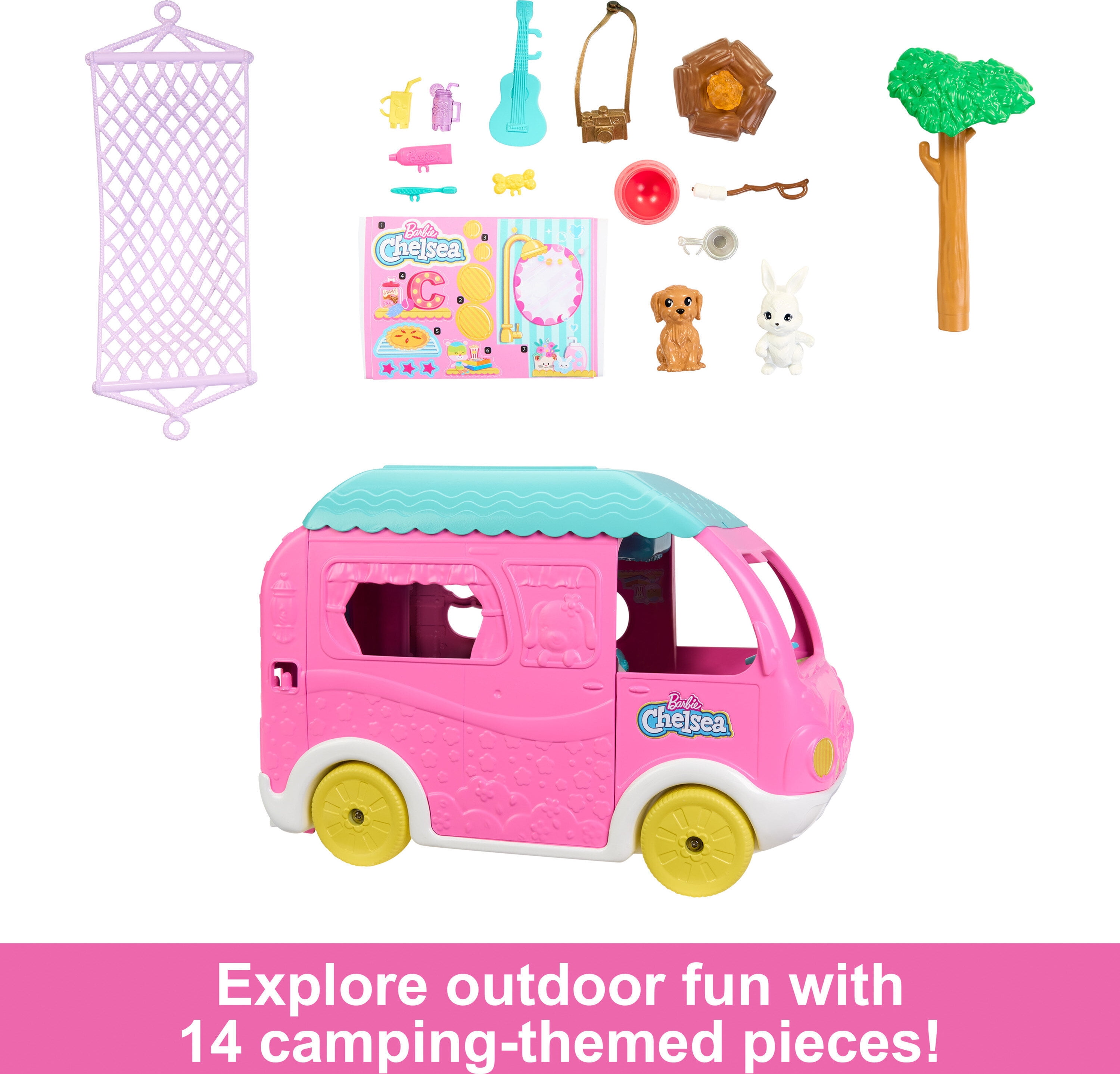 Barbie Chelsea 2 in 1 Camper Playset with Chelsea Small Doll 2