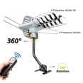 thumbnail image 3 of HDTV Antenna Amplified Digital Outdoor Antenna with Mounting Pole & 33FT RG6 Coax Cable-150 Miles Range-360 Degree Rotation Wireless Remote Support 2 TVs, 3 of 12