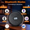 thumbnail image 3 of Reproductor de CD portátil Arafuna con Bluetooth recargable, 3 of 8