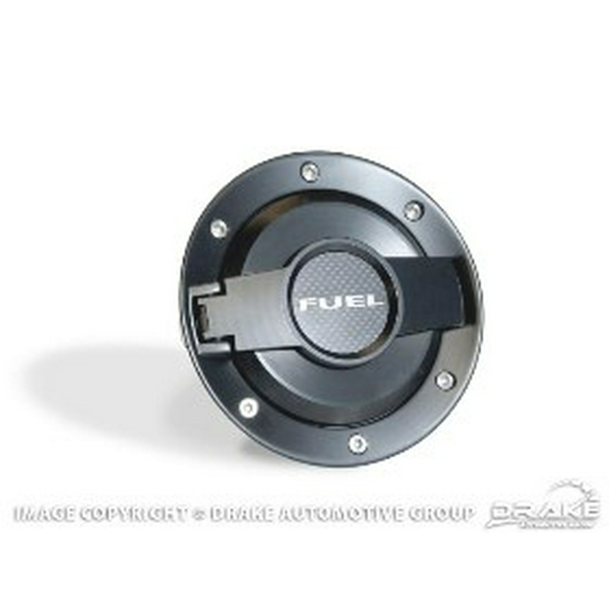 Drake Automotive Mo 210001 Black Fuel Door Grey Fuel On Black