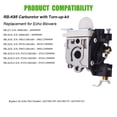 thumbnail image 2 of LABLT PB-265L New Carburetor for Echo PB-265LN RB-K85 Power Blowers Air Filter Kit, 2 of 4