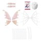 thumbnail image 1 of Disfraz de hada mariposa con alas para cosplay, disfraz de princesa, decoración para niñas sin luz, 1 of 7