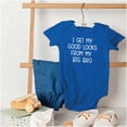 thumbnail image 4 of I Get My Looks From My Big Bro Funny Bodysuit Jumper Boys Infant Baby Brisco Brands 12M, 4 of 6