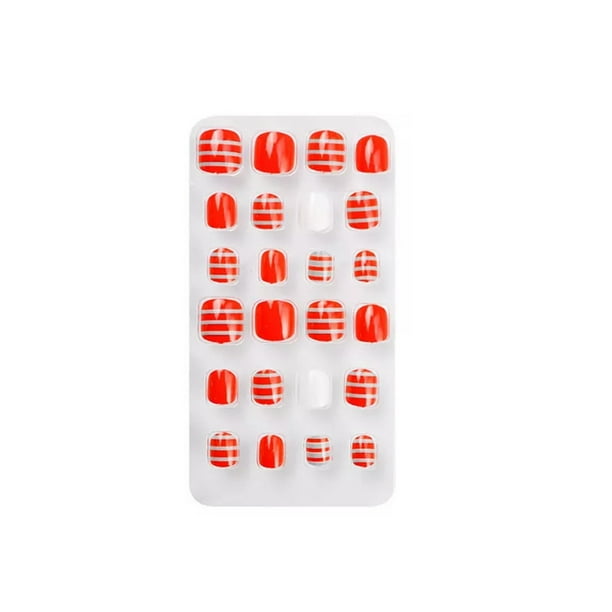 1 Juego de envolturas navideñas para uñas, prensa en las uñas para niños, calcomanías artísticas para los dedos de los pies, herramienta de Pinceles de maquillaje y herramientas PNT-16-05 Qarigey CE011468-05