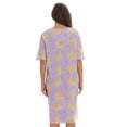 thumbnail image 3 of Just Love Short Sleeve Nightgown / Night Shirts Sleep Dress for Women (Lilac - Sleep is Good, Large), 3 of 3