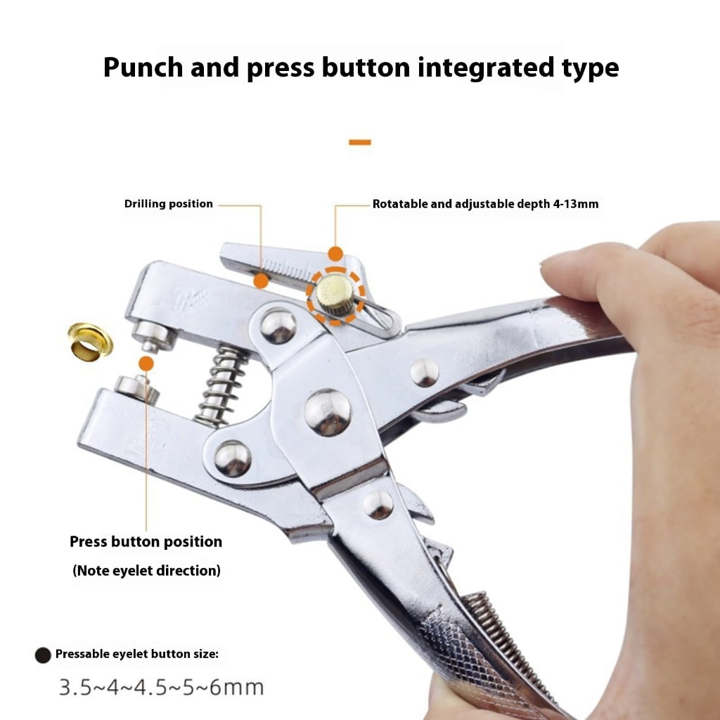 Zeiwohndc Adjustable Hole Punch Tool For Leather Projects Ergonomic Designs