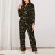thumbnail image 2 of Balery Gold Pinecone Merry Christmas Conjunto de Pijama con Estampado para Mujer, Conjunto de Dos Piezas con Manga Larga, Ropa de Dormir Suave con Bolsillos, Pijamas Cómodos-Large, 2 of 7