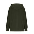 thumbnail image 3 of SuTry Women's Winter Casual Christmas Solid Round Neck Long Sleeve Pullover Blouse Sweatshirts for Holiday Easy to Pair Cozy Look(Green#1,XL), 3 of 5