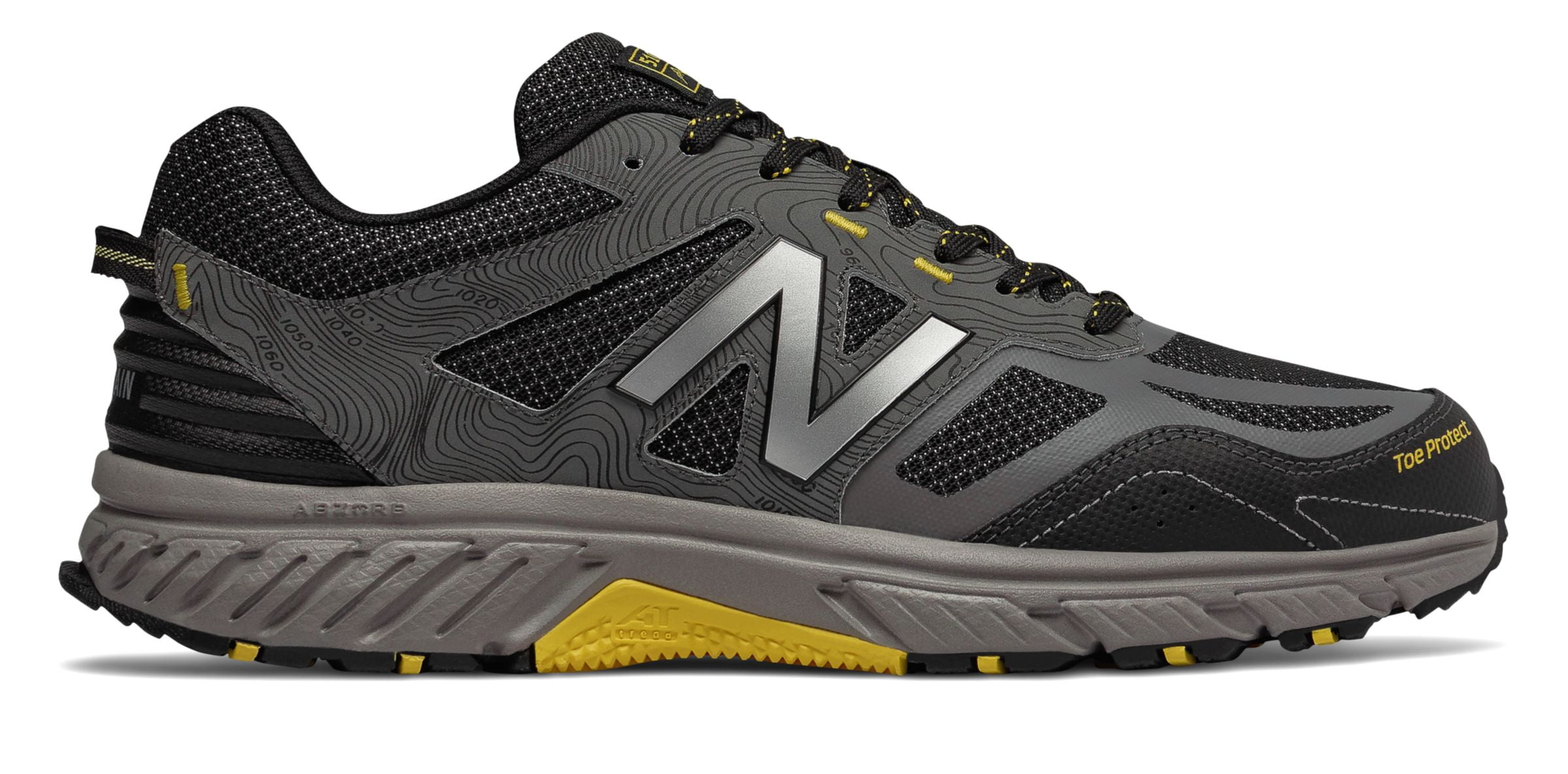 New Balance Men's 510v4 Trail Shoes Grey with Black - Walmart.com