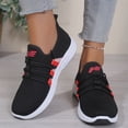thumbnail image 4 of HTHLVMD Lightweight Mesh Sneakers, Comfortable Walking Shoes, Comfortable Tennis Running Shoes for Women Lightweight and Slip On Sneakers Casual Women's Walking Shoes, Black 6, 4 of 5