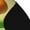 3 Black, variant on Green Avocado Print Contrast Color Mid-calf Socks, Sweat-wicking Athletic Socks, Unisex Clothing Accessories