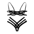 thumbnail image 3 of Europa y los Estados Unidos estilo correa sexy ropa interior costura sexy bikini de acero dividido hueco tres puntos, 3 of 5