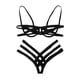 thumbnail image 3 of Europa y los Estados Unidos estilo correa sexy ropa interior costura sexy bikini de acero dividido hueco tres puntos, 3 of 5