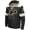 thumbnail image 2 of Men's Colosseum Black Purdue Boilermakers Big & Tall Hockey Lace-Up Pullover Hoodie, 2 of 3