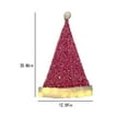 thumbnail image 2 of Mikilon Glowing Santa Hat, Santa Hat, Adult Christmas Holiday Hat, Unisex Velvet Classic Santa Hat For Christmas New Year, 2 of 6