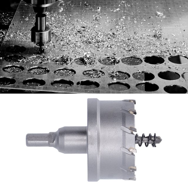 Kit De Cortador De Agujeros De Acero De Carburo, Acero C45 Con Broca Piloto Para Metal, Madera Y Aluminio