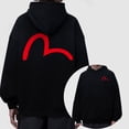 thumbnail image 2 of Sudadera con capucha con estampado de evisu para hombre y mujer, prenda de algodón puro con estampado de dibujos animados, a la moda, para parejas, 2024, 2 of 4