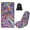 Hippie Floral Print, variant on Bulopur Cute Front Car Seat Towel for Women Pink Bee Breathable Sweat Carseat Protector with Storage Bag for Yoga Vacation Soft Fit SUV Sedan Truck 1pcs