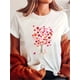 thumbnail image 1 of Camiseta deportiva informal con estampado de árbol de San Valentín para mujer. Cuello redondo suave, manga corta. Ideal para adultos, hombres, mujeres, adolescentes y jóvenes., 1 of 6