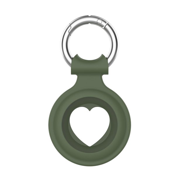 Funda protectora de silicona suave con rastreador de ubicación para Airtags 2021 Verde oscuro