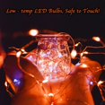 thumbnail image 3 of KOMI 24 Pack Fairy Lights Battery Operated - 7Ft 20 Led Mini String Lights Silver Wire Waterproof Firefly Starry DIY Lights for Bedroom Patio Wedding Party Christmas Decor (Orange), 3 of 8
