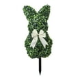 thumbnail image 3 of Binwennn Rabbit Shape Insert Green Rabbit Shape Potted Easter Bunny Suitable For Easter Porch Decoration Outdoor/indoor Flat Green Ground Plug B1 Large Garden Flag Holder Stand Garden Flag Holder, 3 of 7