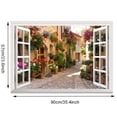 thumbnail image 5 of Pegatinas de pared para ventanas falsas Rose Lane, ventanas de apertura falsa para sala de estar y dormitorio 57cmx90cm, 5 of 5