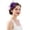 Purple, variant on Women Feather Flower Headband Sparkly Hair Accessory Party Stage,Purple,One Size