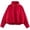 Red, variant on Women's Casual Jackets Solid Color Top Stand Collar Long Sleeve Zip Up Outerwears (Red L)