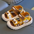 thumbnail image 4 of WAVSUF Casual Sandals for Toddler Boys Open Toe Anti Slip Soft Sole Summer Breathable Trendy Shoes Yellow Size 12 Little Boys, 4 of 5