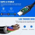 thumbnail image 4 of HLONK Station Dock  9.8 FT Fast Plug Charging Cord  for  Controller  Black, 4 of 5