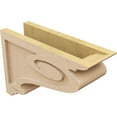 thumbnail image 5 of 5"W x 15"D x 10"H Classic Scroll Rough Cedar Woodgrain TimberThane Corbel, Primed Tan, 5 of 6
