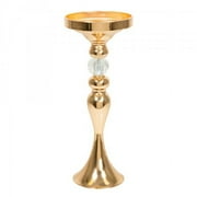 Metal Mermaid Centerpiece with Crystal 16" - Gold