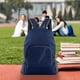thumbnail image 4 of Mochila Ligera y Plegable para Estudiantes, Colores Fluorescentes, Diseño Minimalista con Bandas Reflectantes y Bolsillo Lateral de Malla, Bolsa de Viaje Compacta de 150 G., 4 of 5
